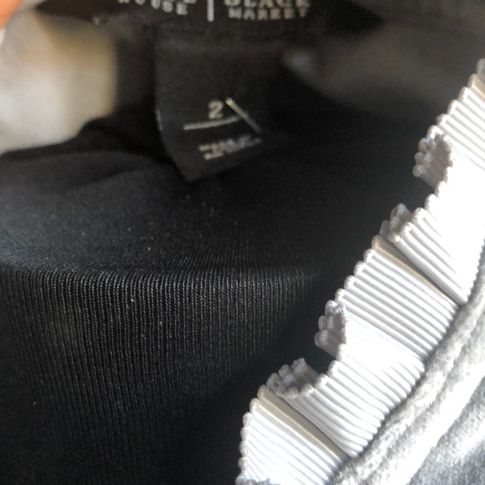 White House Black Market Light Gray Velvet Fitted Blazer - Picture 8 of 9